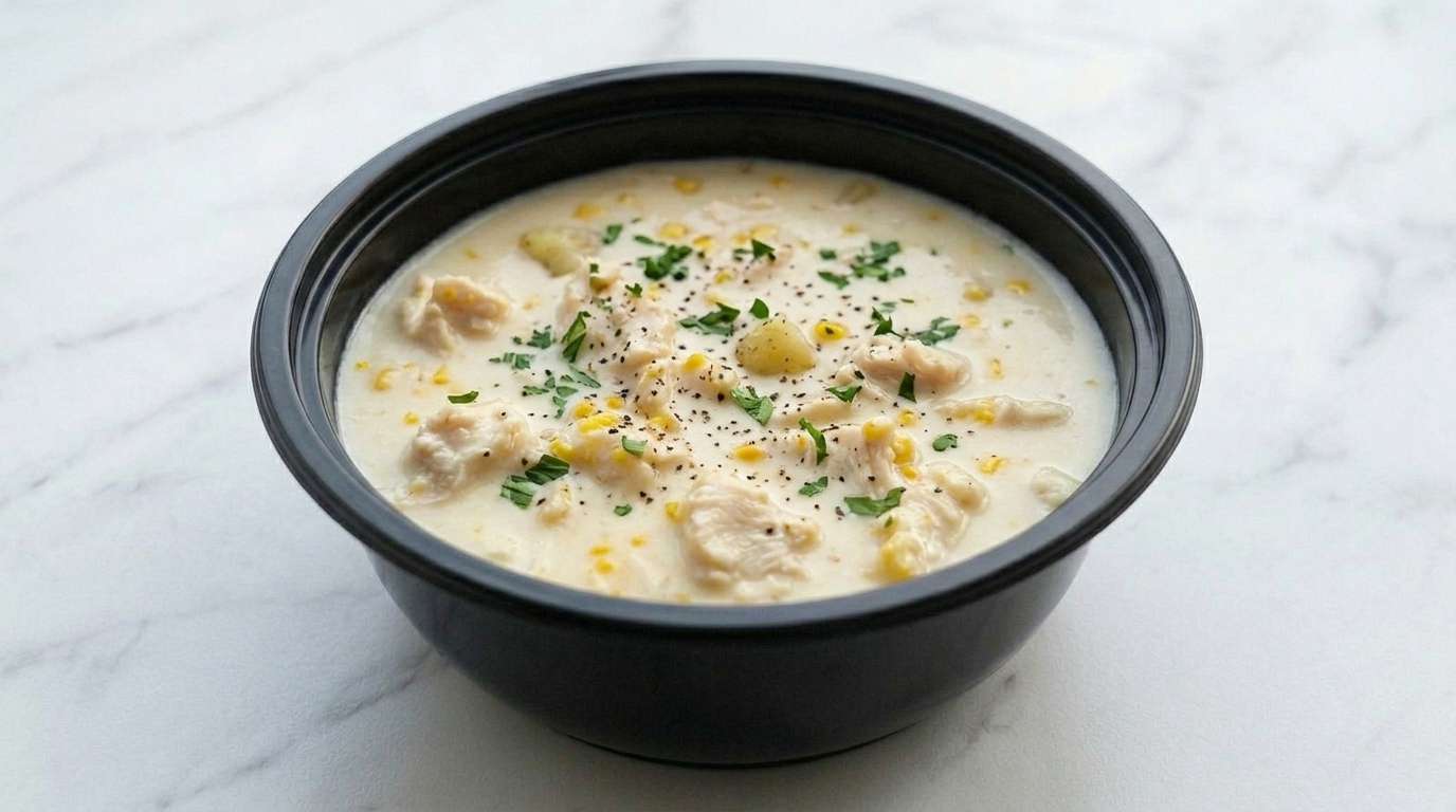 Крем-суп кукурузный с куриной грудкой
