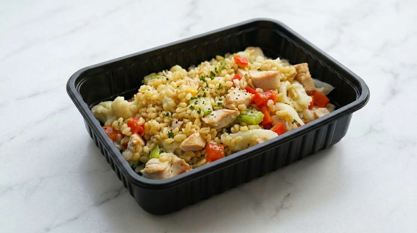 Курица с овощами и булгуром